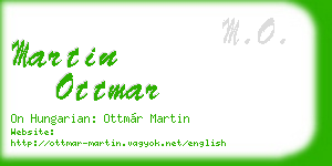 martin ottmar business card